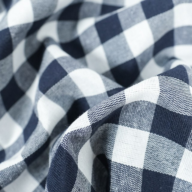 Vichy Wide Stripe Navy - Maison Klem